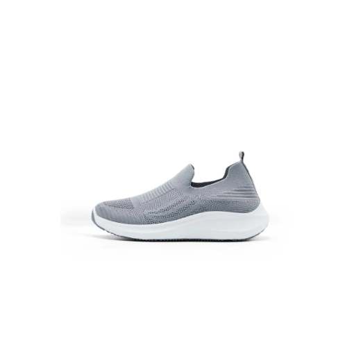 Men Grey Slip-On Walking Sneakers