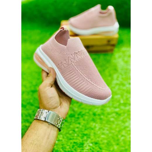 Women's Pink Casual Joggers Soft Breathable