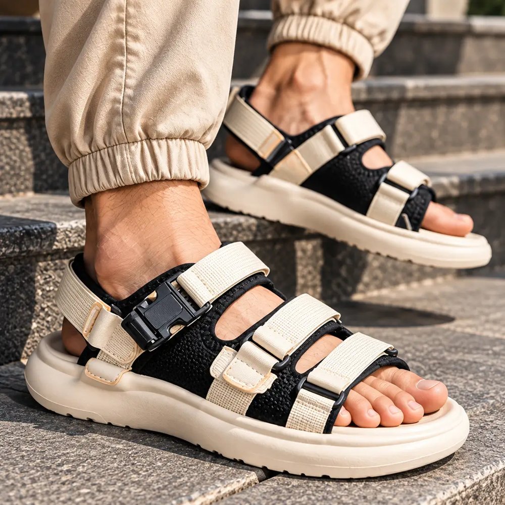 Men's Sporty EVA Casual Sandals Beige
